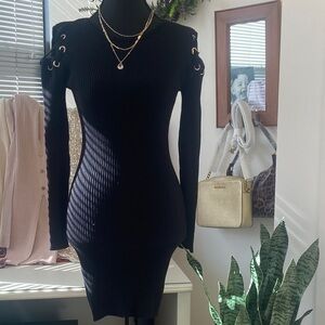 Love Tree Black Long Sleeve Dress